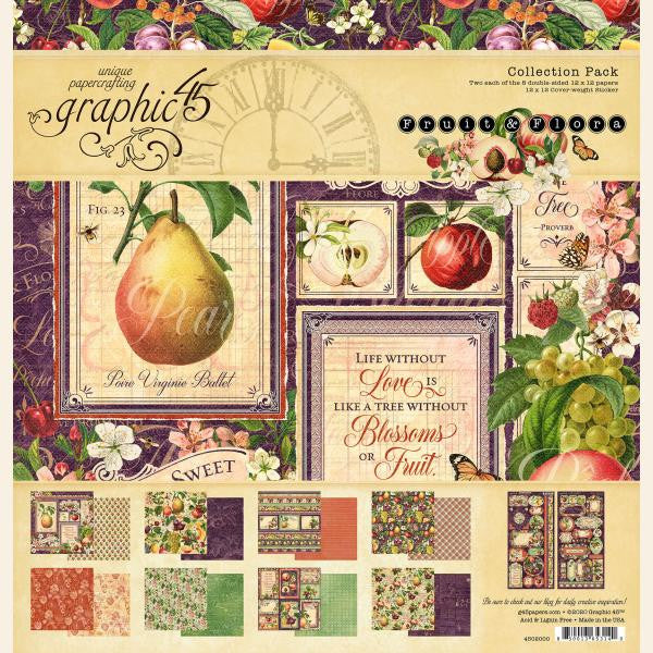 Paquete de colección Graphic 45 Fruit and Flora 12 x 12